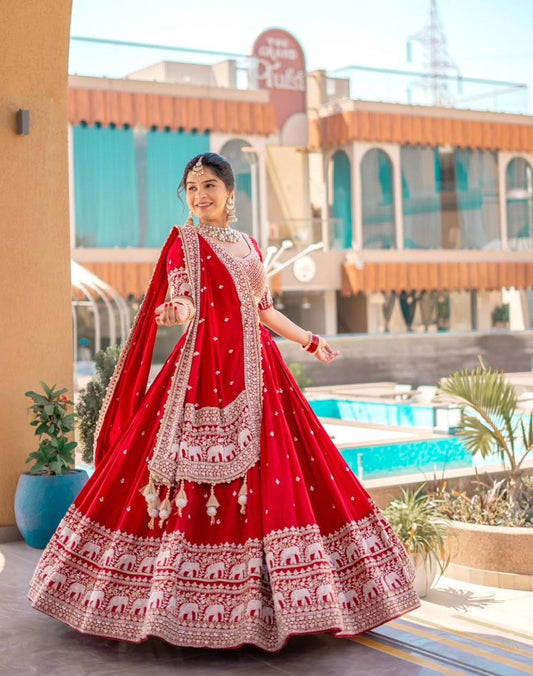 Rangbhoomi Festival Embroidered Lehenga Choli Set