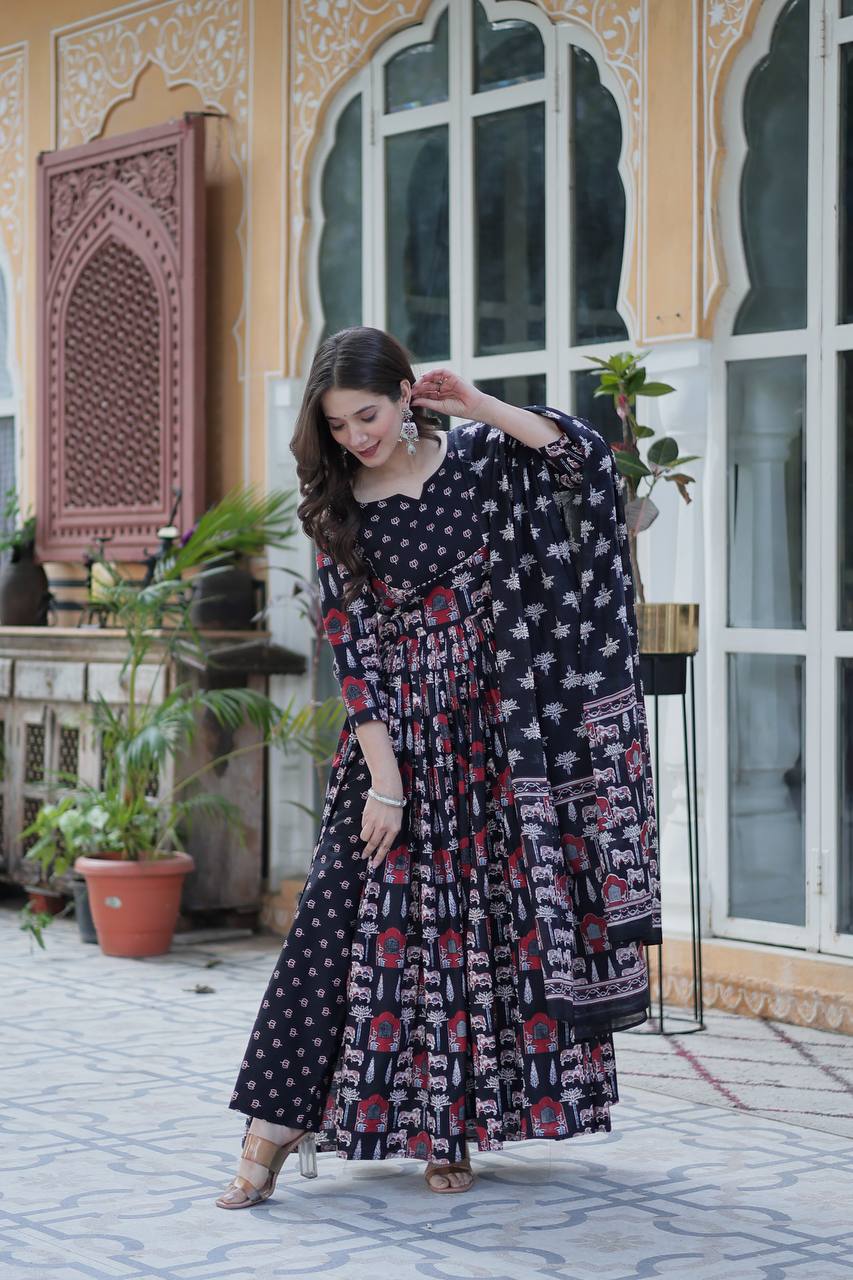 Premium Ready-Made Kurti with Pant & Dupatta Set