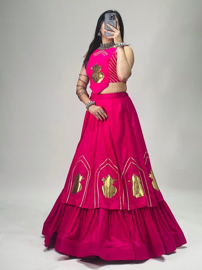 RangBhoomi CHITRA Ethnic Cotton Lehenga Set — Navratri Collection