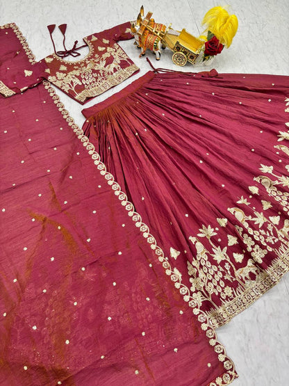 RangBhoomi Exclusive Wedding Collection Elegant Embroidered Lehenga Choli Set