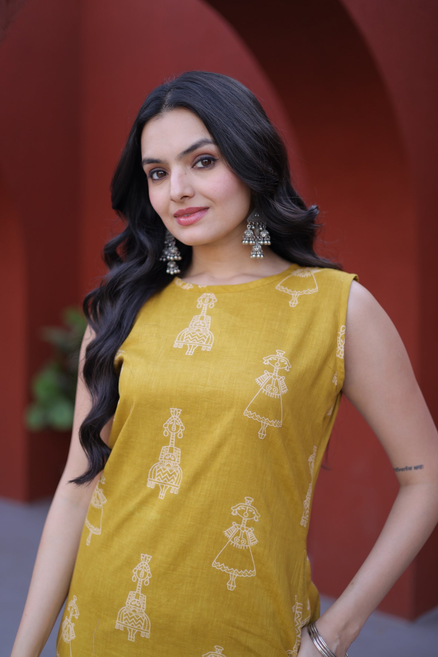 Premium Ready-to-Wear Kurti with Matching Pants – Printed Cotton Set for Elegant Comfort