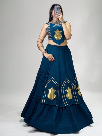 RangBhoomi CHITRA Ethnic Cotton Lehenga Set — Navratri Collection