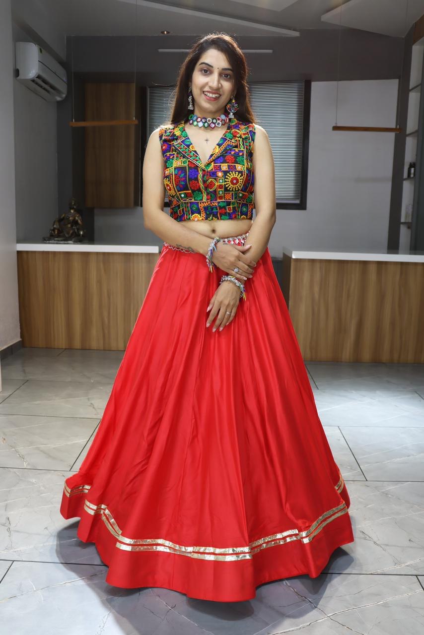 Ethnic Women's Rayon Cotton Lehenga Set – Elegant Traditional Festival Wear