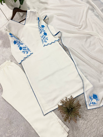 RangBhoomi Designer Summer Party Pants Set – Stylish & Comfortable Roman Silk Ensemble
