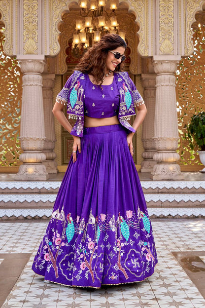 RangBhoomi Elegant Festival Lehenga Choli with Embroidered Koti Set