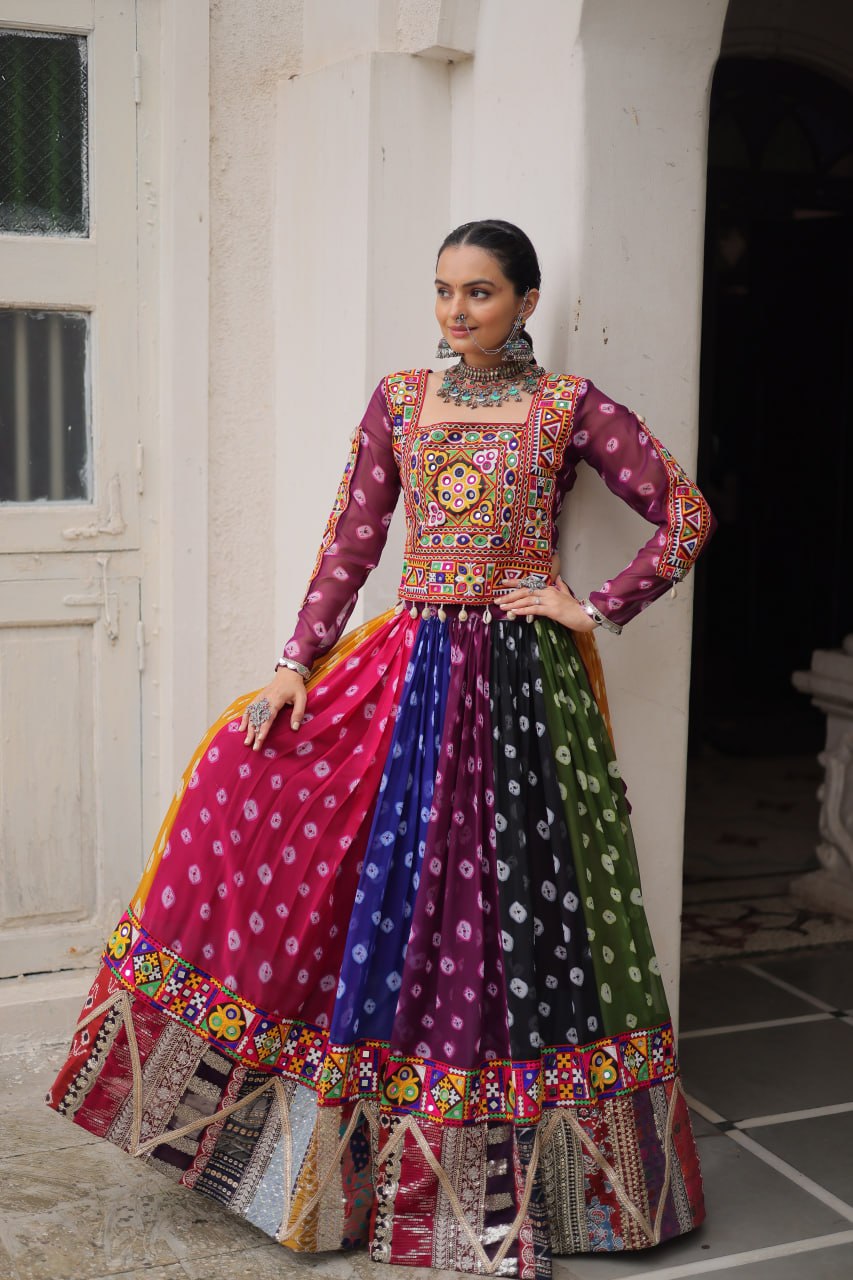 RangBhoomi Navratri Lehenga Choli - Georgette Printed Festive Set