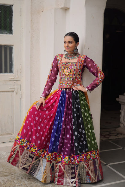 RangBhoomi Navratri Lehenga Choli - Georgette Printed Festive Set