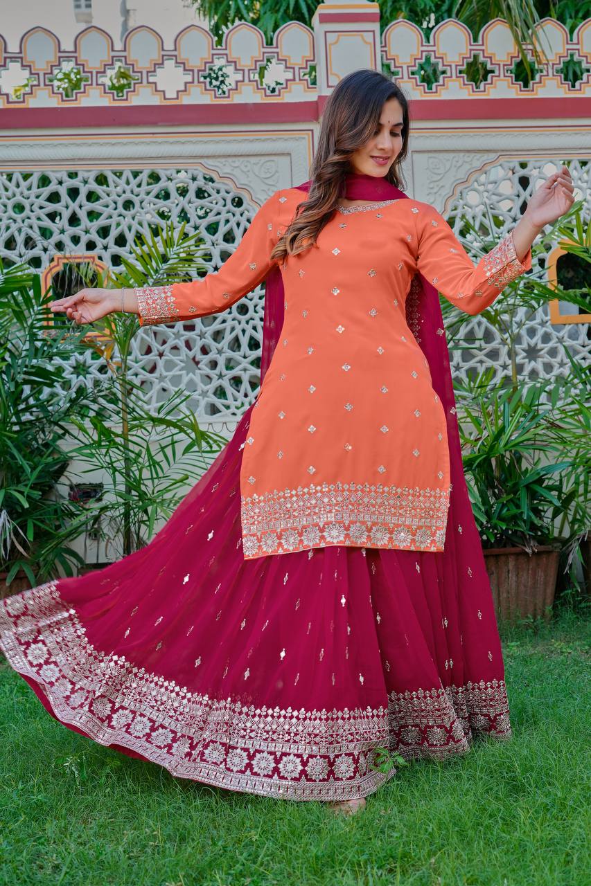 Premium Designer SP Series Ensemble – Real-Model Showcase by RangBhoomi