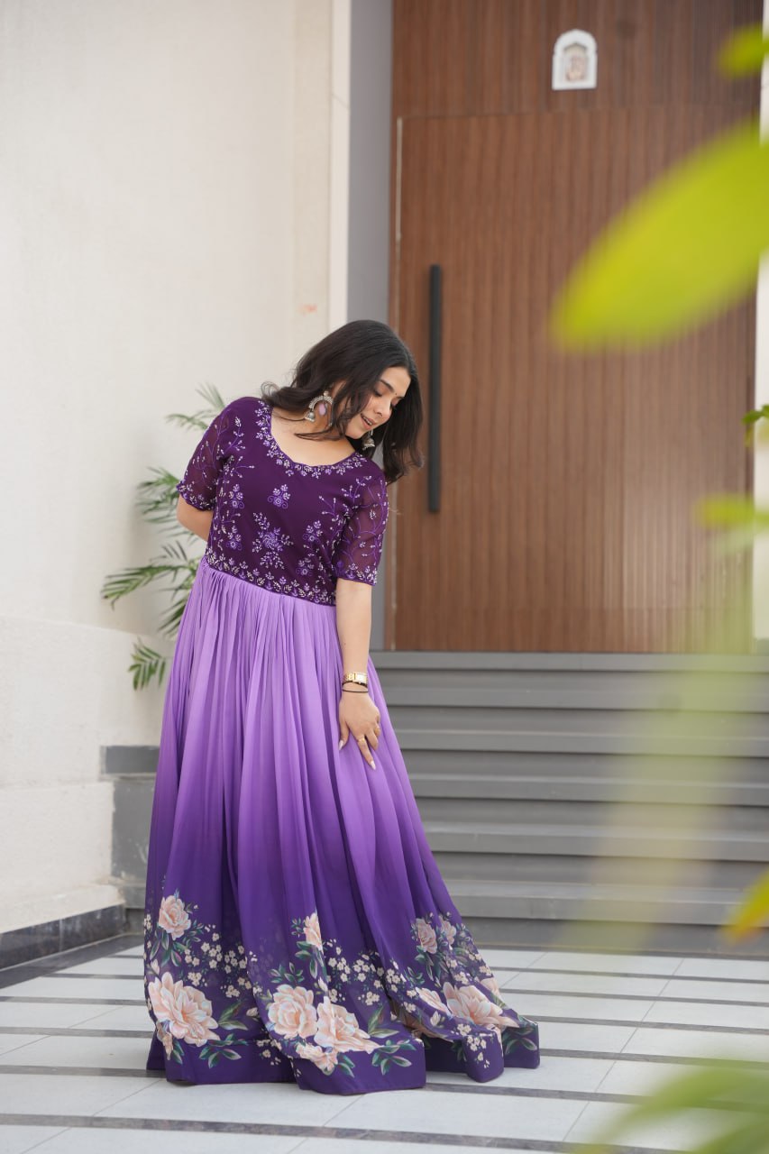 Exquisite Floral Gown