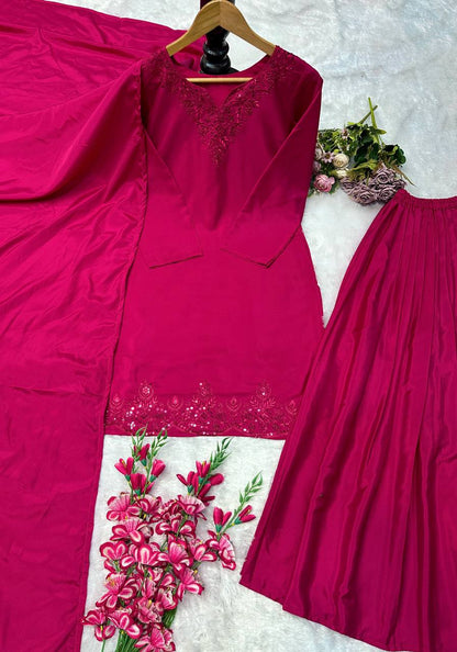 Sarara Chic: Designer Party Wear Indian Outfit