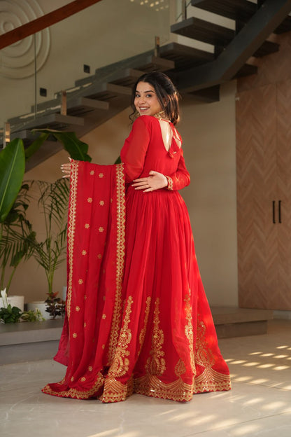 Elegant Designer Gown for Indian Celebrations