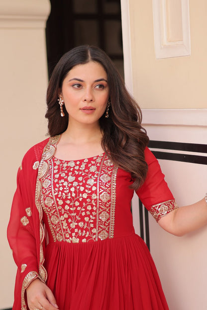 Designer Gown 2025 - Ready Made, Embroidered | Rangbhoomi