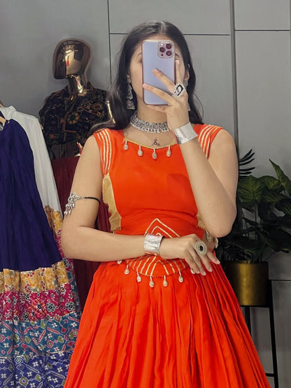 RangBhoomi Ethnic Women Lehenga with Fancy Top — Festive Navratri & Dandiya Set
