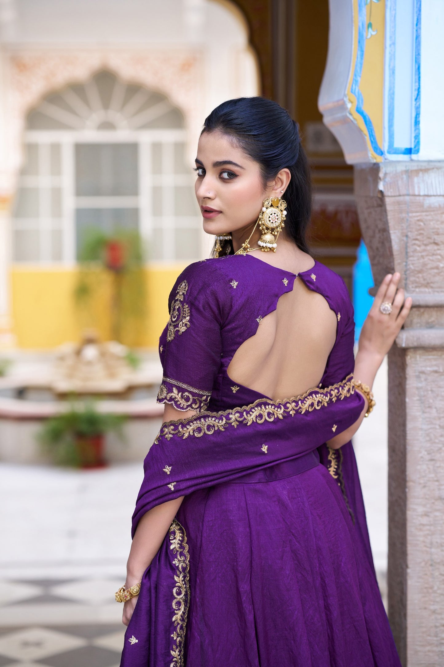 Emerald Royal Elegance – Stunning NC Silk Lehenga with Sequined Embroidery and Elegant Dupatta