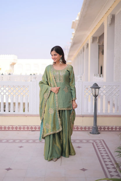 RangBhoomi Premium Designer Ready-to-Wear Top, Sharara, and Dupatta Collection 2026