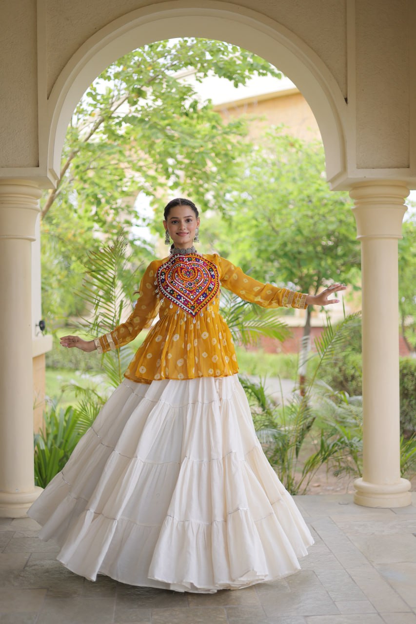 RangBhoomi Navratri Lehenga Choli Collection 2026 – Full-Stitched Festive Set