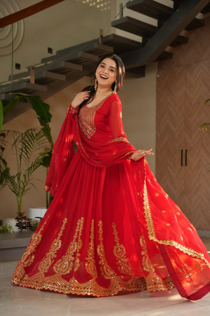 Elegant Designer Gown for Indian Celebrations