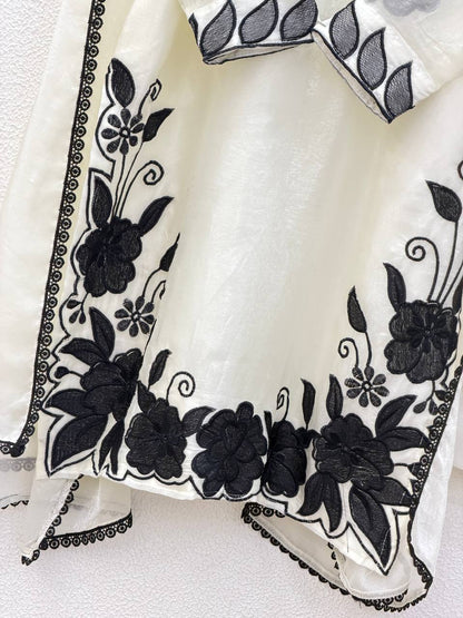 Elegant Women’s Ethnic Silk Ensemble with Embroidered Detailing and Ready-to-Wear Stitching