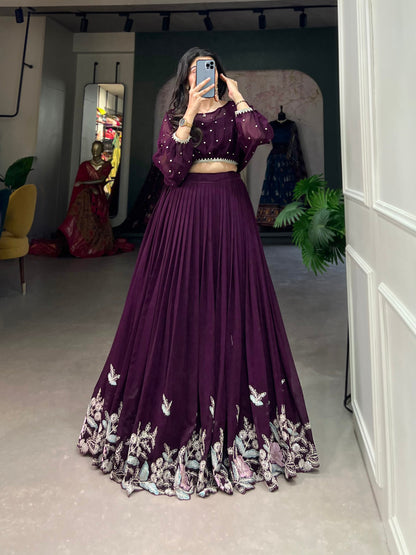 Exude Elegance with the Georgette Two-Piece Co-Ord Set, Perfectly Embroidered for a Unique Blend of Heritage and Contemporary Style