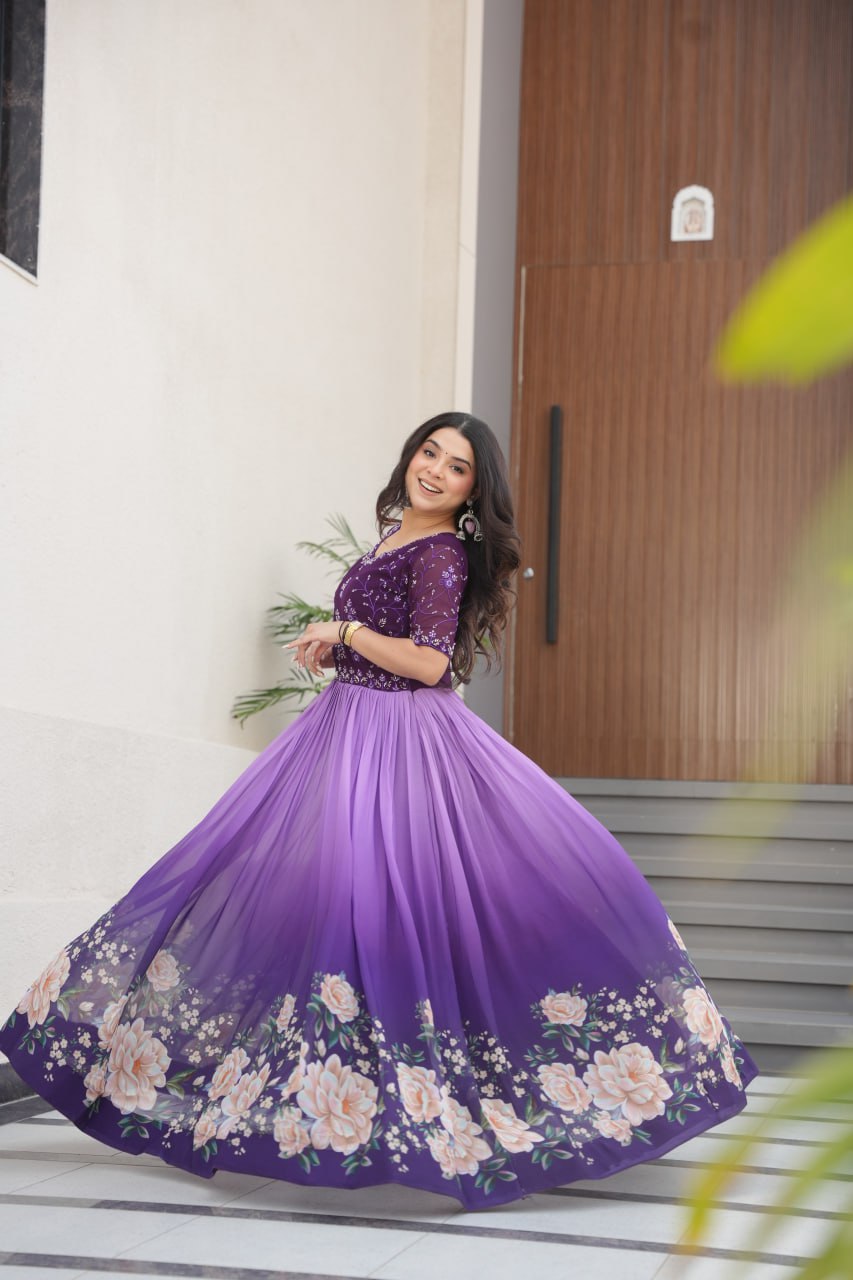 Exquisite Floral Gown
