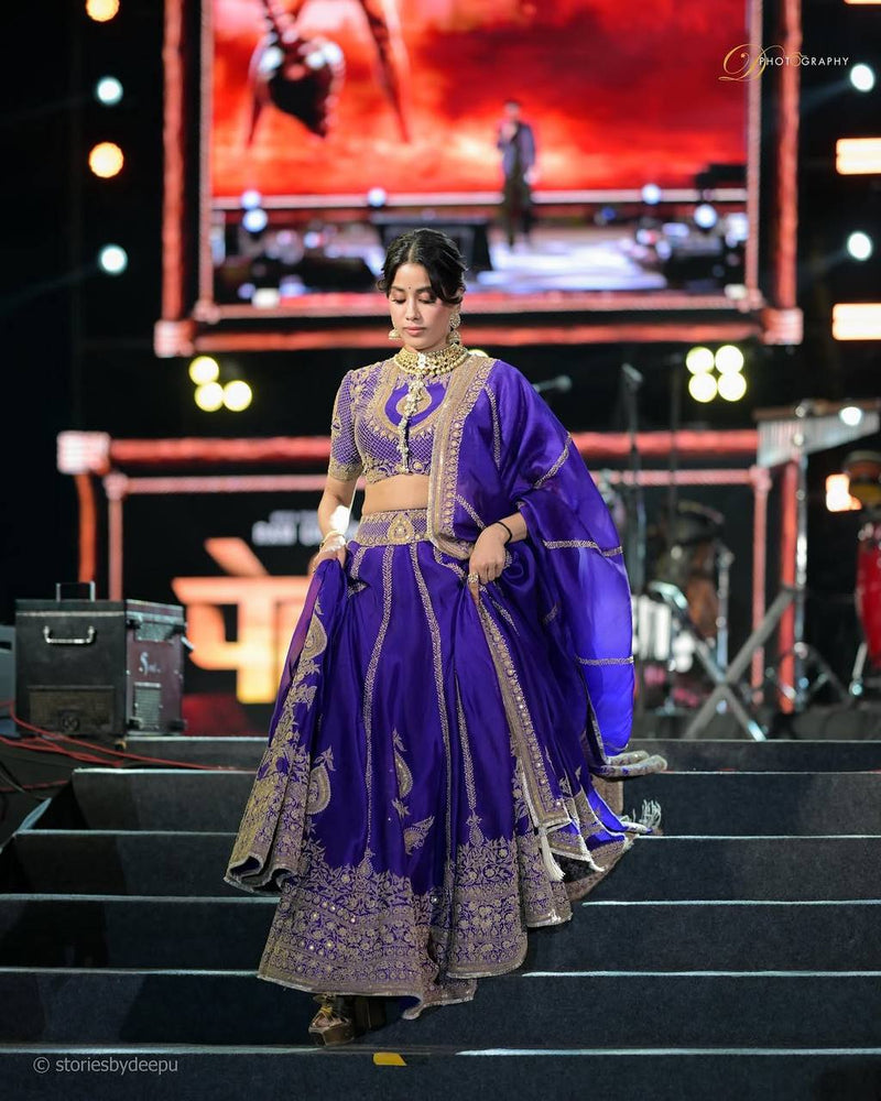 RangBhoomi Heavy Boutique Vichitra Silk Lehenga — Premium Designer Ensemble