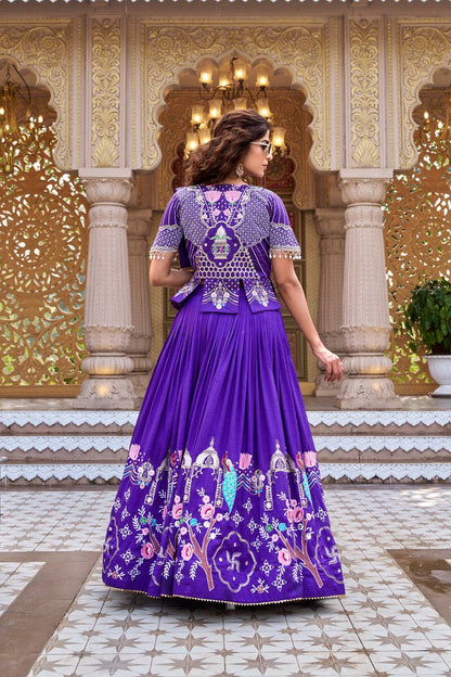 RangBhoomi Elegant Festival Lehenga Choli with Embroidered Koti Set
