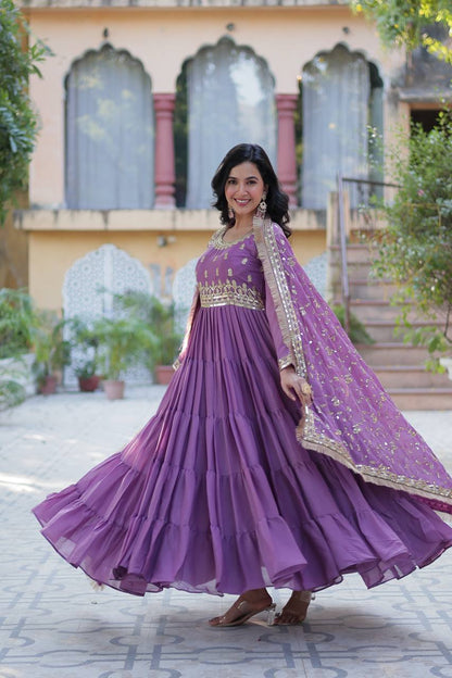 Full Flair Gown: Indian Wedding & Party Wear