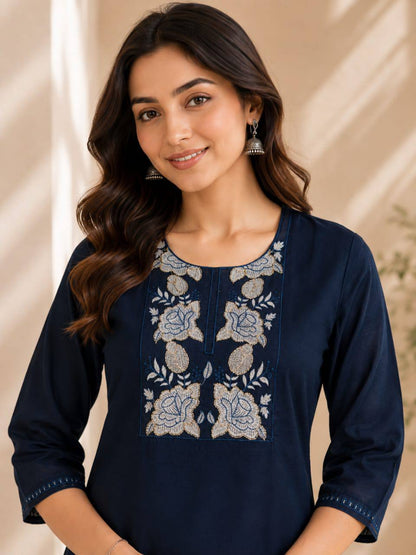 RangBhoomi Premium Cotton 60-60 Kurti & Plazo Set — Soft, Everyday Ethnic Wear