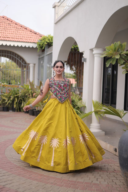 RangBhoomi Navratri Lehenga Choli Collection 2026 — Roman Fabric with Kutchi Embroidery