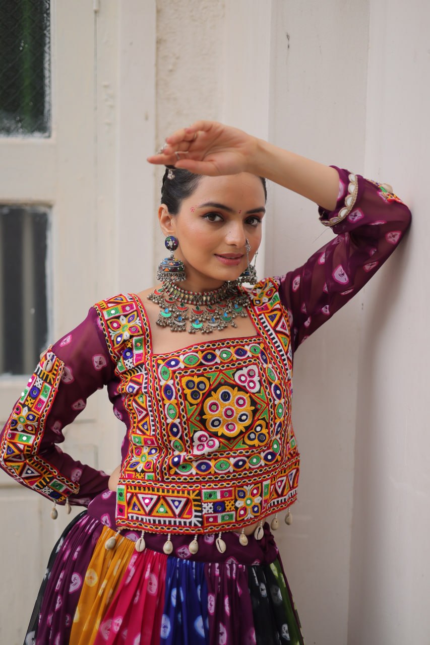 RangBhoomi Navratri Lehenga Choli - Georgette Printed Festive Set