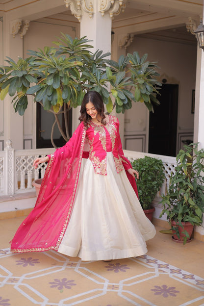 Elegant Gown and Dupatta Set Collection 2026 by RangBhoomi