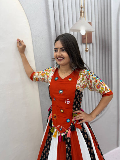 RangBhoomi Navratri Special Kediyu Lehenga – Pure Cotton Festive Set