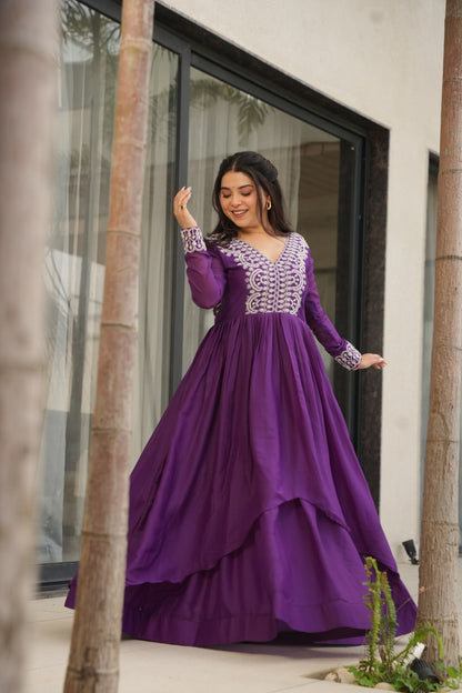 Double Flair Gown - Designer Gown Collection