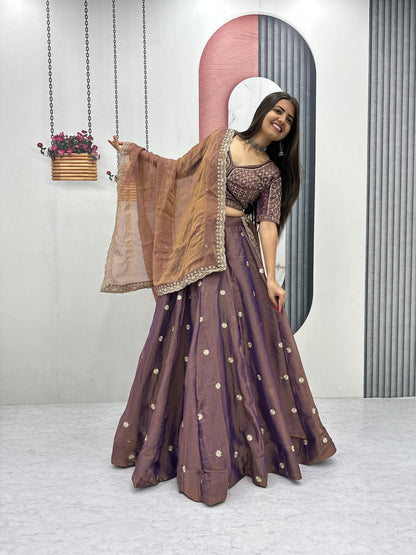 RangBhoomi Exclusive New Festival Lehenga Choli Set with Heavy Embroidery and Sequins