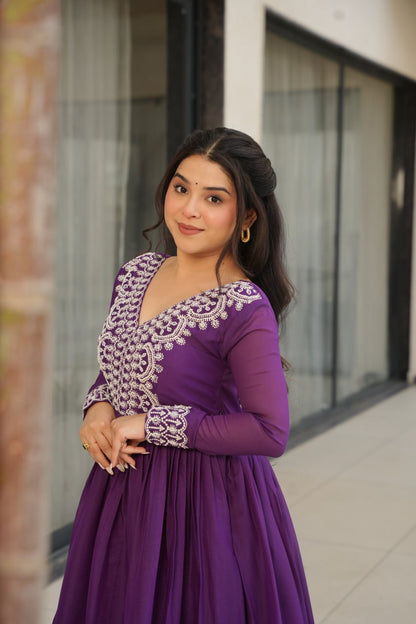 Double Flair Gown - Designer Gown Collection
