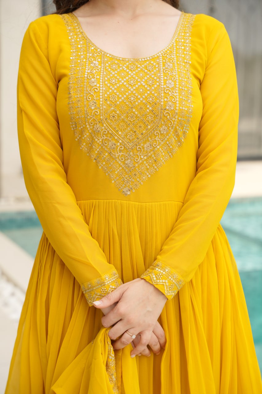 Elegant Designer Gown for Indian Celebrations