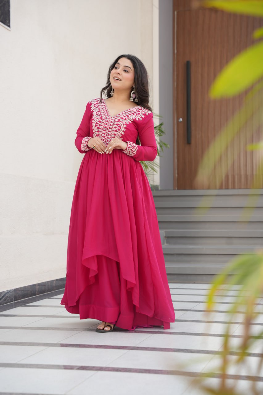 Double Flair Gown - Designer Gown Collection