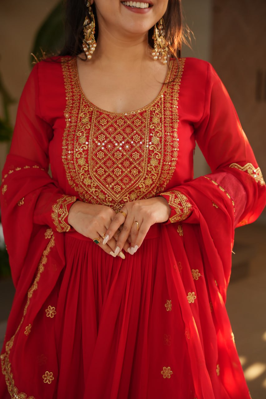 Elegant Designer Gown for Indian Celebrations