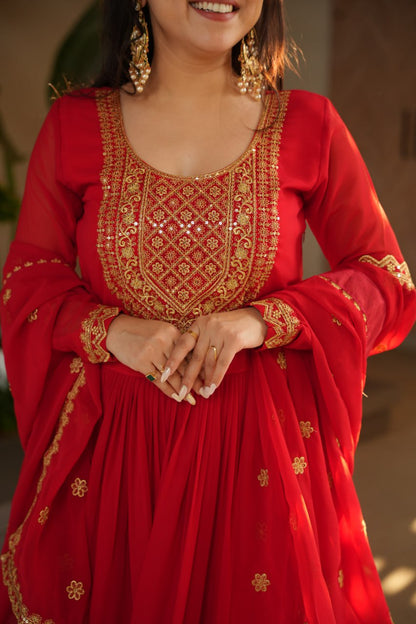 Elegant Designer Gown for Indian Celebrations