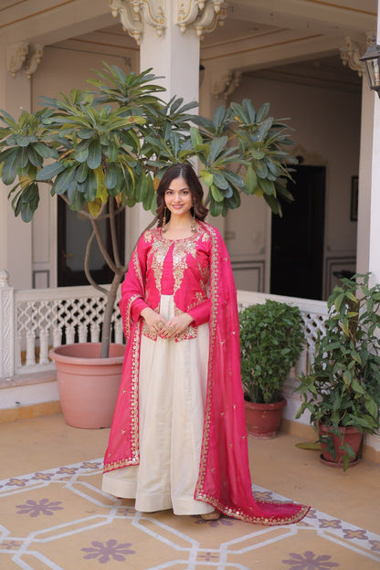 Elegant Gown and Dupatta Set Collection 2026 by RangBhoomi