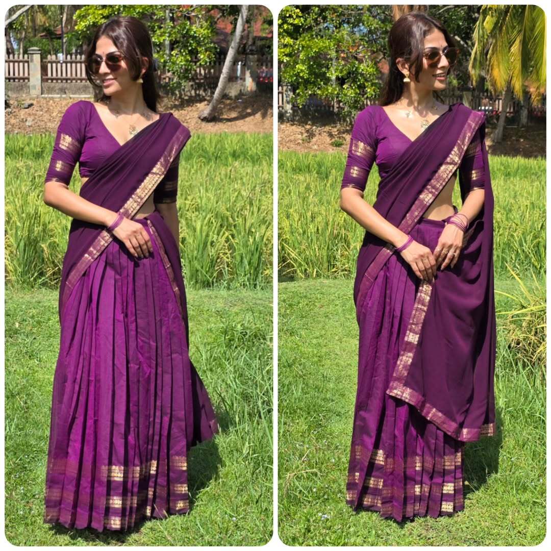 RangBhoomi Elegant Kanjivaram Silk Lehenga Set with Georgette Dupatta and Zari Weaving