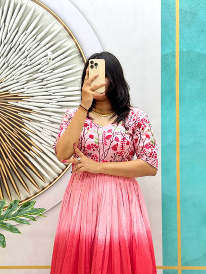 Summer Charm Cotton Frock Gown - Rangbhoomi