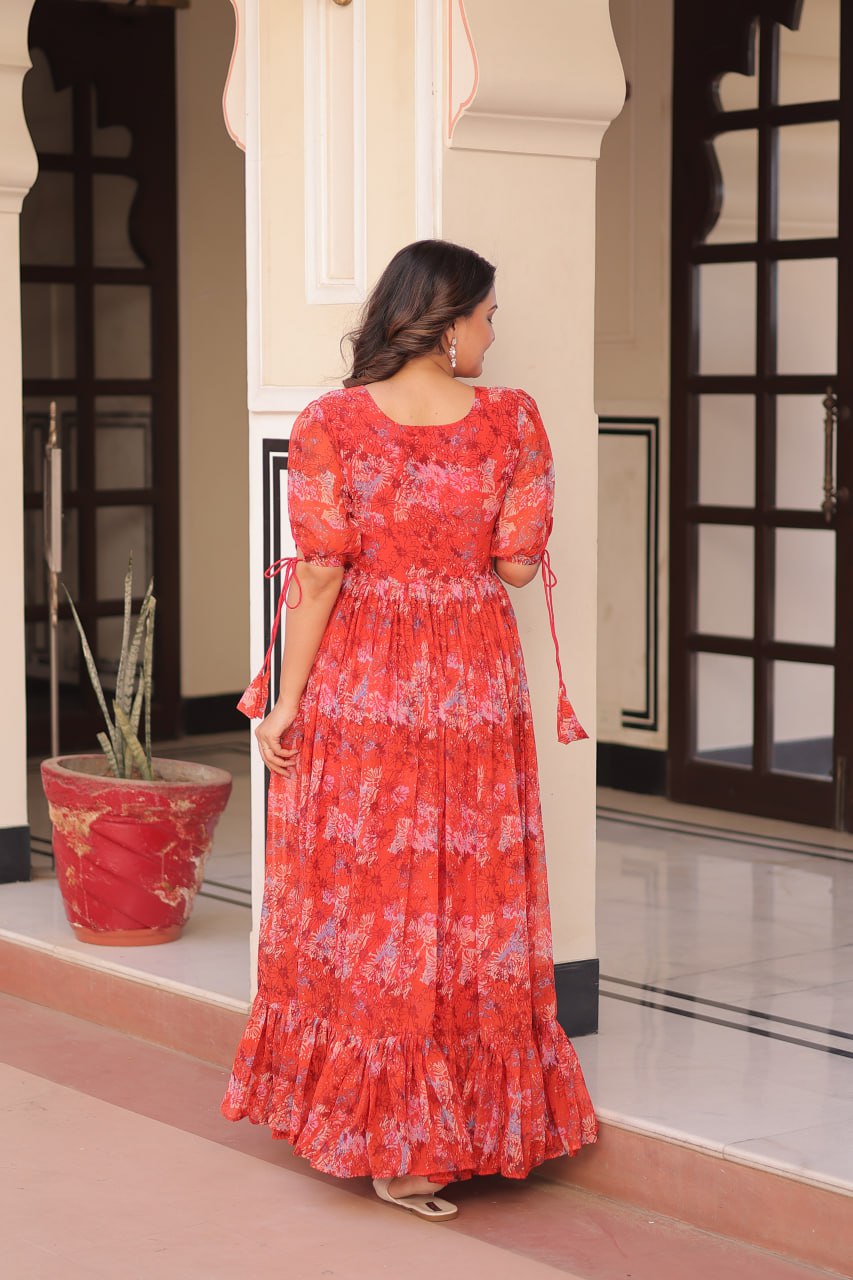 Printed Gown