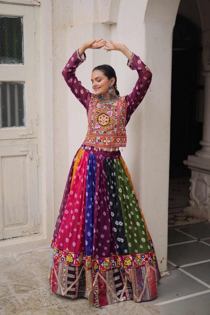 RangBhoomi Navratri Lehenga Choli - Georgette Printed Festive Set