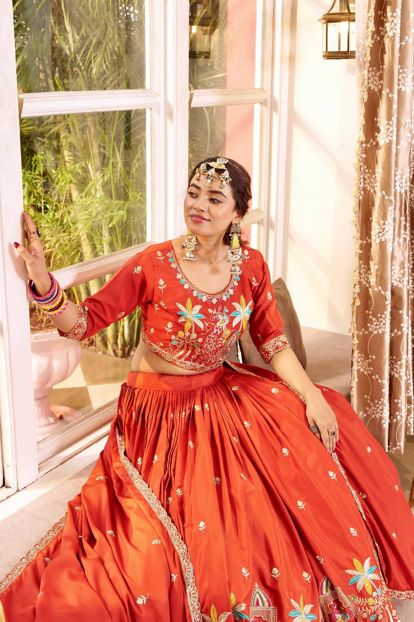 RangBhoomi New Launch Wedding Collection Bridal Lehenga Choli with Rich Embroidery and Silk Fabric