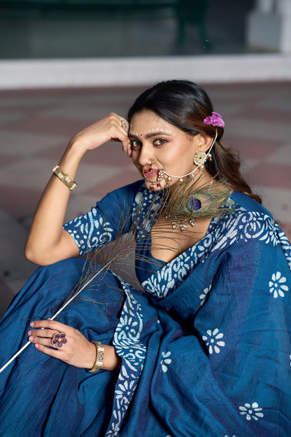 RangBhoomi Vrajshree Cotton Chanderi Lehenga Set — Festive Janmashtami Ensemble