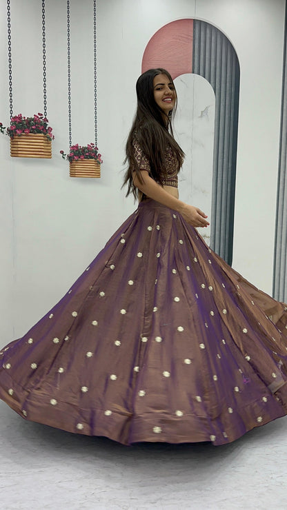 RangBhoomi Exclusive New Festival Lehenga Choli Set with Heavy Embroidery and Sequins