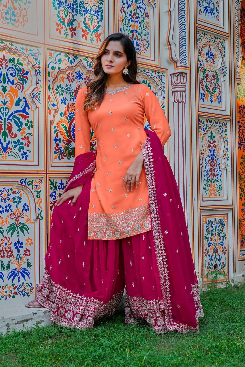 Premium Designer SP Series Ensemble – Real-Model Showcase by RangBhoomi