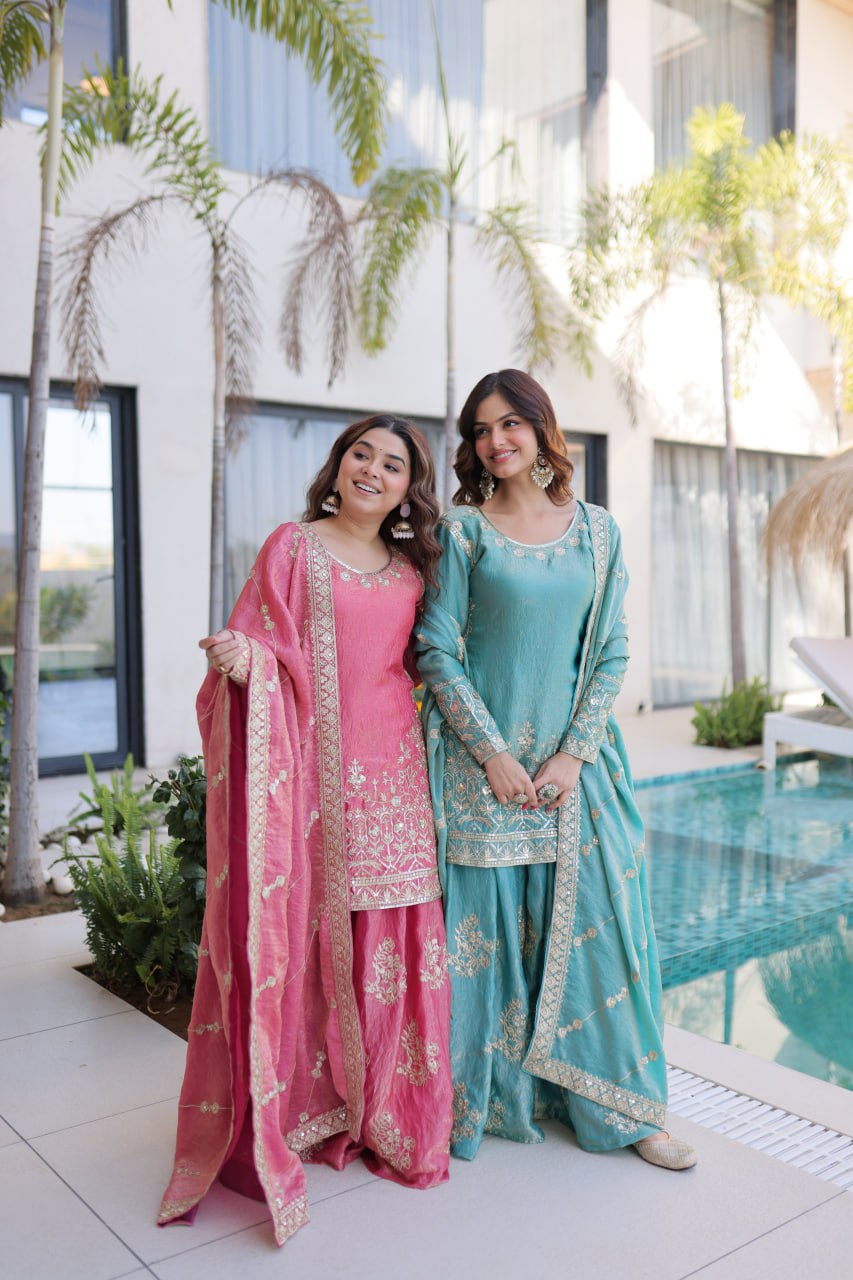 RangBhoomi Premium Designer Ready-to-Wear Top, Sharara, and Dupatta Collection 2026