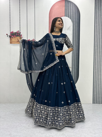Exclusive Wedding Special Lehenga Choli by Tapi Creation – Elegant Fox Georgette Ensemble